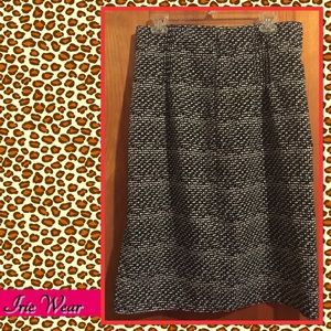 Always in Style Black and White Pencil Skirt